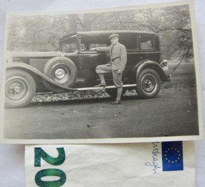 VANHA Valokuva KOMEA Auto 1920-l