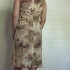 Voglia beige mekko tummanpunaisilla ruusuilla koko 36 - pikkukuva 3