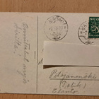 kukkakortti, unikot ja ruiskukat,  kulkenut 1937 - pikkukuva 2