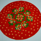 Retro 70-luvun kukallinen pöytäliina - pyöreä, halk. 150 cm - pikkukuva 2