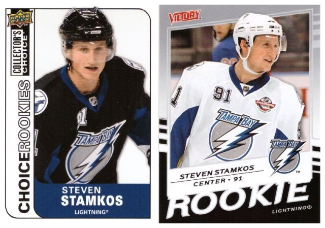 2 x STEVEN STAMKOS Lightning Rookie Kortteja