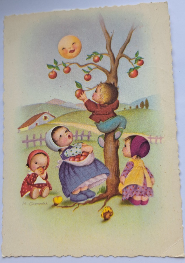 lapset poimii omenoita, sign?, kulkenut 1961