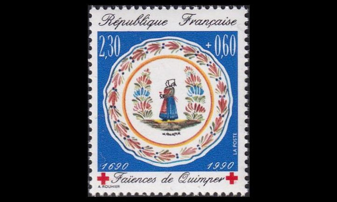 Ranska 2773C ** Punainen Risti (13 1/4 : 12 3/4) (1990)