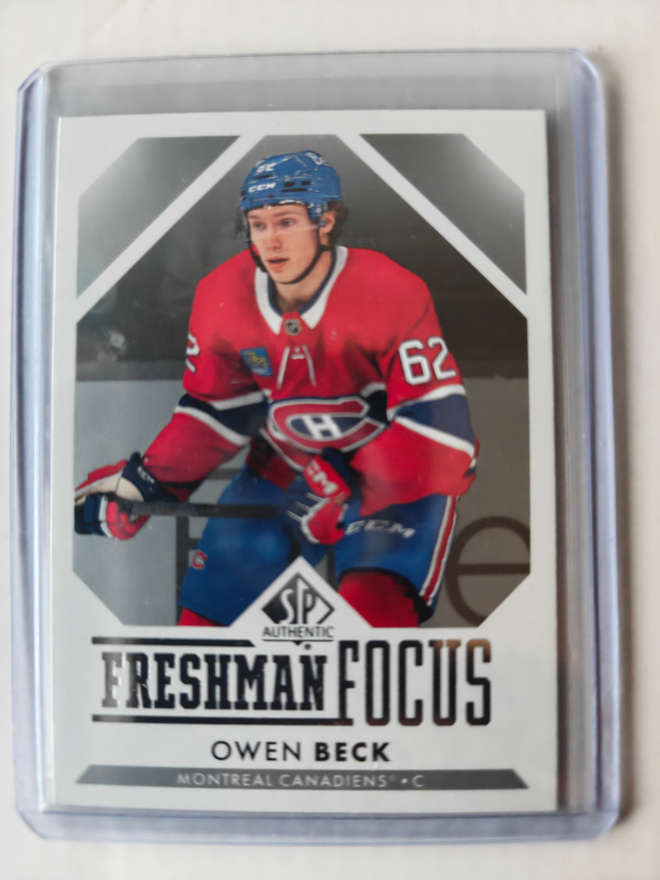 Owen Beck 2023-24 SP Authentic Freshman Focus