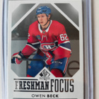 Owen Beck 2023-24 SP Authentic Freshman Focus - pikkukuva 1
