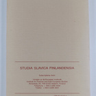 Studia Slavica Finlandensia - tomus XI - pikkukuva 2