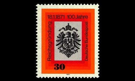 Saksa 658 ** Valtakunnanperustaminen 100v (1971)