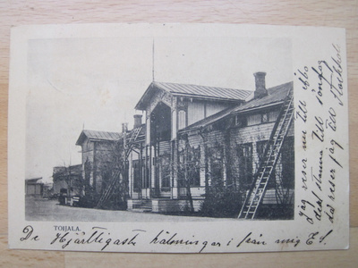 VANHA Postikortti Toijala Rautatie Asema ennen 1905