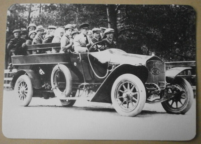 Kerava, kaupungin ensimmäinen linja-auto v. 1914, ei p.