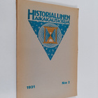 Historiallinen aikakauskirja 2/1931 - pikkukuva 1