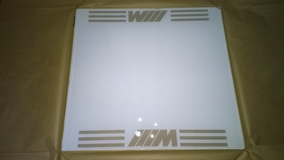BMW M pöytälasi 90x85cm karkaistu lasi kirkas ovh.350e