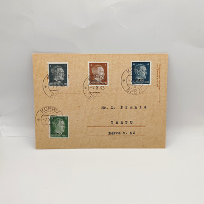 VIRO: Hitler Ostland 4kpl Kuori