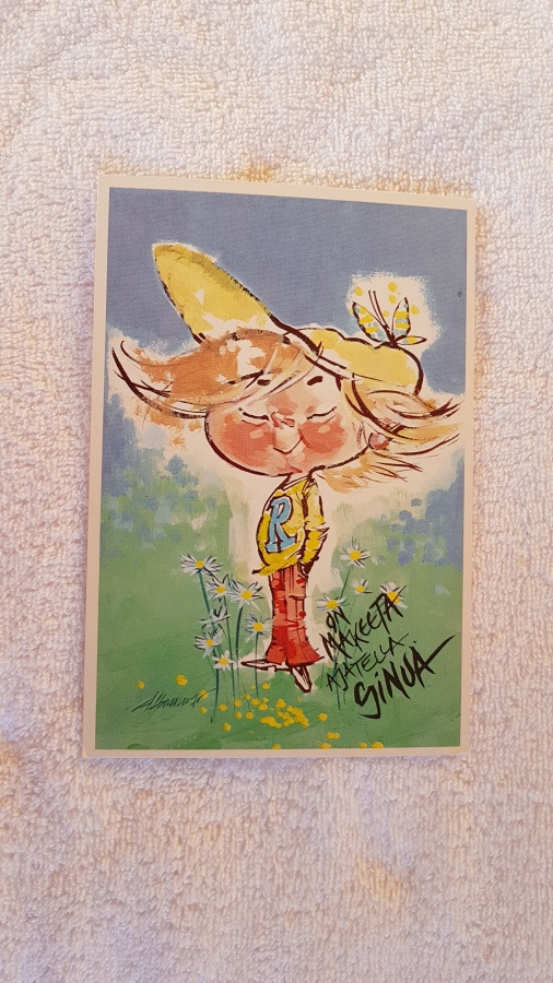 On makeeta ajatella sinua Postikortti* vintage
