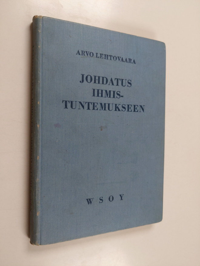 Arvo Lehtovaara : Johdatus ihmistuntemukseen