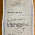 SAKSA 1945 NEUVOSTOLIITTO SEKTORI MERKKI** (aitous todistus) - pikkukuva 2