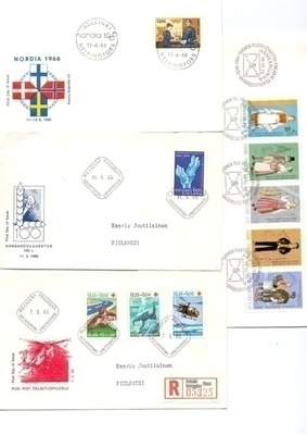 FDC-kuoria erä luettelon mukaisesti 8kpl  KATSO TARKEMMIN