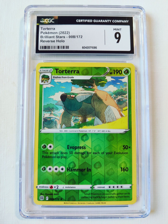 Torterra Brilliant Stars 008/172 CGC 9