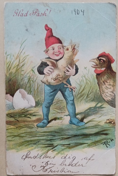 T R-n: Tonttu pihistää tipun, kanaa ketuttaa, p. 1904