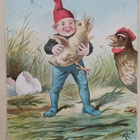 T R-n: Tonttu pihistää tipun, kanaa ketuttaa, p. 1904 - pikkukuva 1