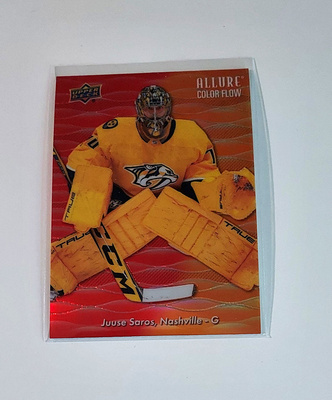 2023-24 Allure Color Flow Red-Orange #CF4 Juuse Saros