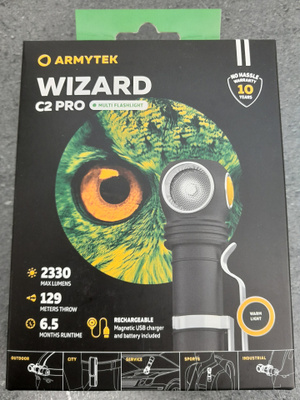 Armytek Wizard C2 PRO warm light otsavalaisin *UUSI*