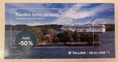 Tallink Silja Line risteily Tukholmaan tai Tallinnaan