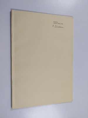 Ari Siiriäinen : On the Cultural Ecology of the Finnish S...