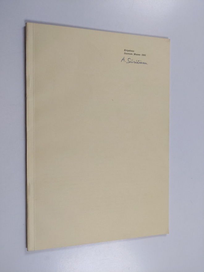 Ari Siiriäinen : On the Cultural Ecology of the Finnish S...