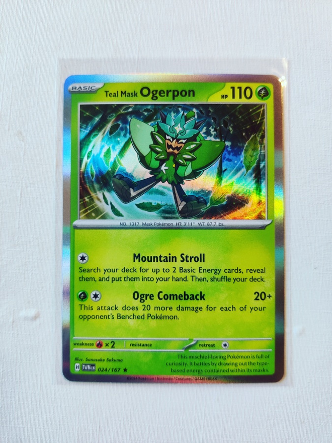 Teal Mask Ogerpon Holo Rare