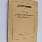 H. Krabbe : Johdatus yleiseen valtio-oppiin - pikkukuva 1