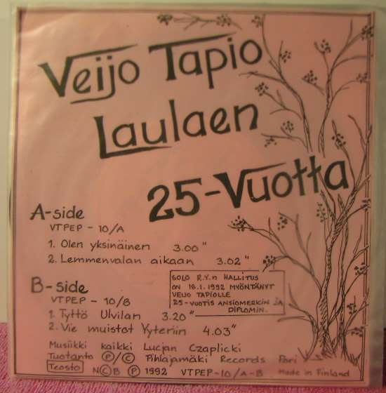 Single: Veijo Tapio - EP, Laulaen 25-vuotta