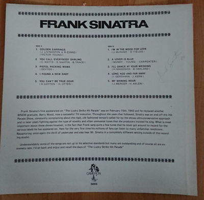Frank Sinatra nimikirjoitus