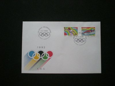 FDC Olympiakisat 1992 - LaPe 1157-1158