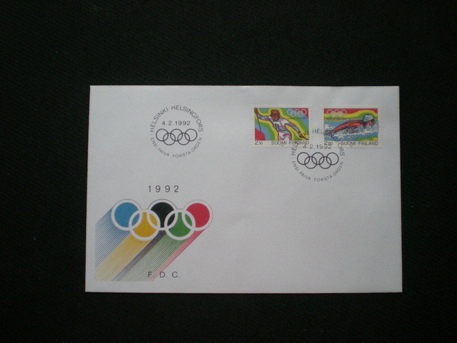 FDC Olympiakisat 1992 - LaPe 1157-1158