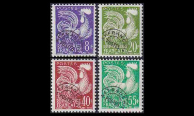 Ranska 1235-8 ** Ennakkomitätöintimerkit (1959)