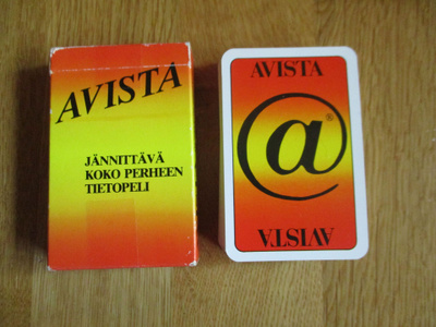 AVISTA korttipeli PELIKORTIT - JÄNNITTÄVÄ KOKO PERHEEN TIETO