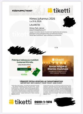 Himos Juhannus lippu
