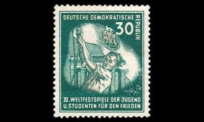 DDR 291 ** Nuoriso- ja opiskelijafestivaalit 30 Pf (1951)