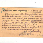 FIRMAKORTTI SAKSA MAGDEBURG-KARHULA - pikkukuva 1