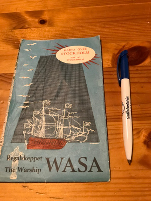 Wasa-laivan esite Tukholmasta