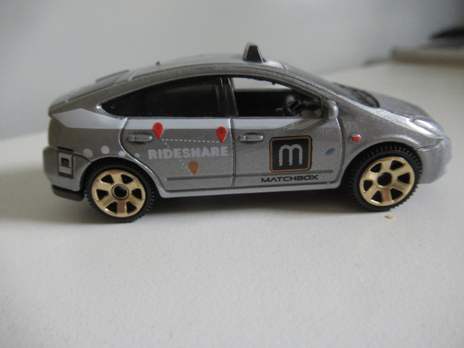 Toyota Prius 2009 Matchbox pienoismalli Taxi