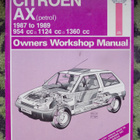 CITROEN AX 1987 to 1989 Owners Workkshop Manual - pikkukuva 1