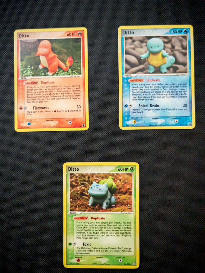 Pokemon ditto kortit 3kpl