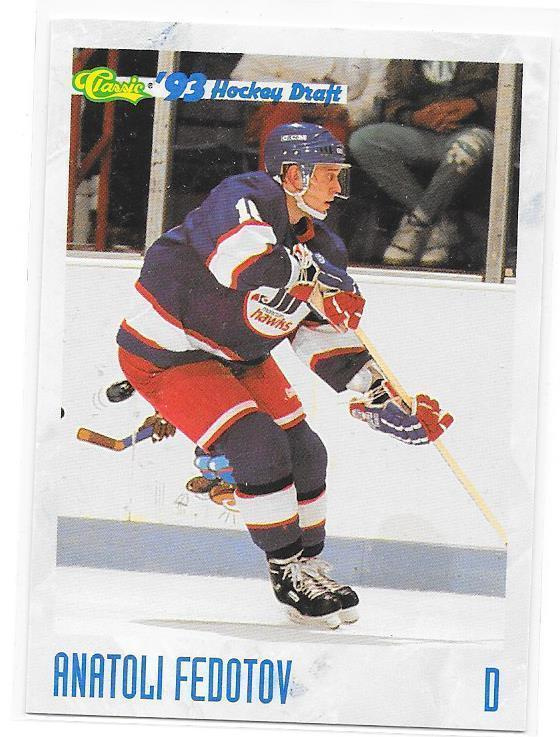 1993 Classic #130 Anatoli Fedotov Moncton ex- Tappara