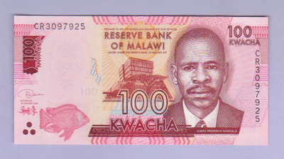 Malawi 100 Kwacha v.2020 UNC P-65