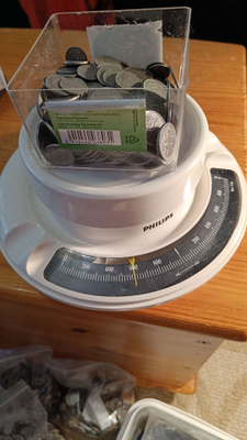 Nikkeli ja rauta kolikoita n.0.6 kg