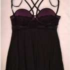 UUSI. Nätti selästä avoin yöasu, babydoll, L-XL - pikkukuva 4