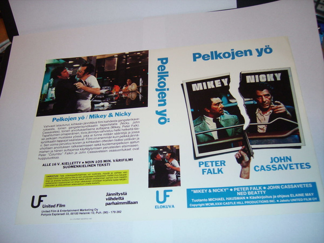 Vhs kansipaperi Fix - PELKOJEN YÖ  (Sis.postikulut)