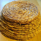 Punottu isohko kulho/kori, siisti, 24cm - pikkukuva 3