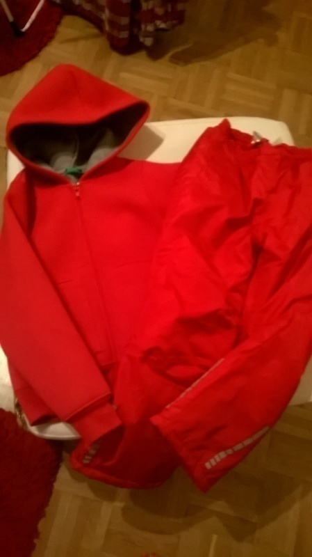 Benetton huppari, Ciraf kevyttoppahousut k.122cm,  pinkit